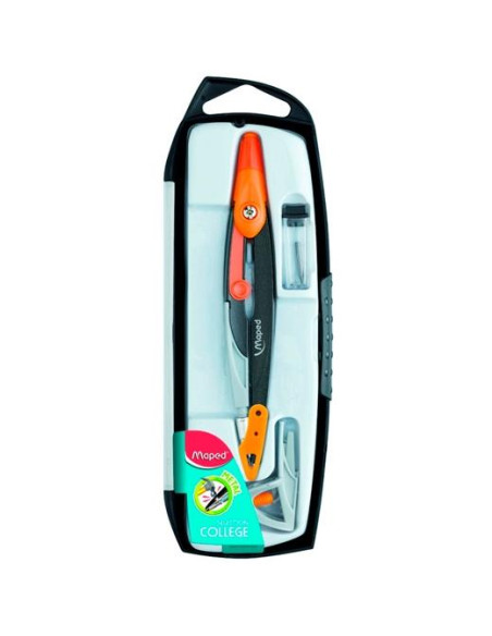 MAPED COMPÁS METAL OPEN ESTUCHE 3 PIEZAS