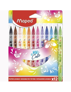 MAPED ROTULADORES MINI CUTE ESTUCHE DE 12 CSURTIDOS