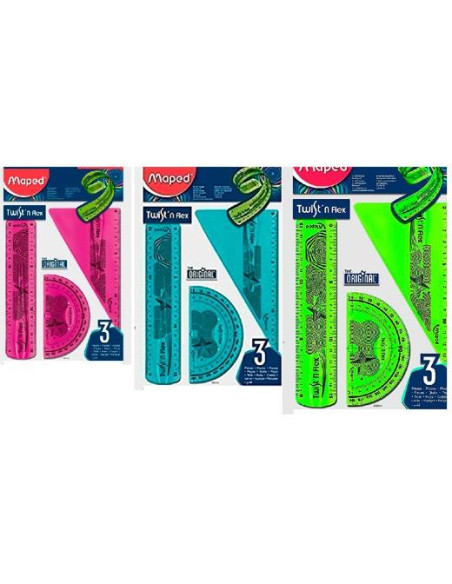 MAPED REGALAS TWIST´N FLEX ORIGINAL 15CM CSURTIDOS KIT 3 PIEZAS