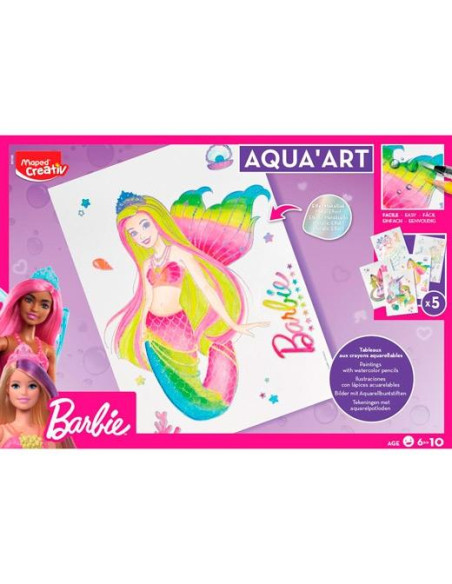 MAPED MAXI SET CREATIVO AQUA´ART BARBIE 6 AÑOS