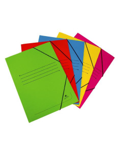 MARIOLA CARPETA CARTÓN 500 GR SOLAPA GOMAS FOLIO MATE 5 COLORES SURTIDOS -20U-