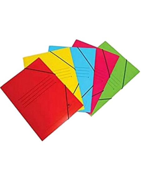 CARPETA de GOMAS y SOLAPAS MARIOLA SIMILPRESPAN CARTON FORRADO F ROJO