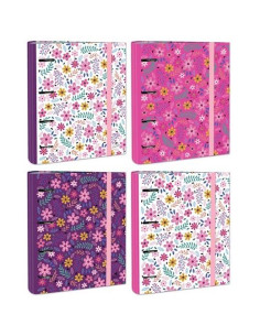 MARIOLA CARPETA ANILLAS MIXTAS 4X40MM CARPEBLOCK CRECAMBIO 100H CGOMA 4 DISEÑOS SURTIDOS INSTI N4