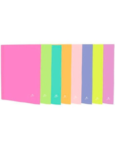 MARIOLA CARPETAS ANILLAS 4 X 25MM FOLIO CARTÓN PLASTIFICADO MATE CSURTIDOS PASTEL