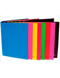 MARIOLA CARPETA ANILLAS 4 X 25MM FOLIO CARTÓN FORRADO PLASTIFICADO MATE CSURTIDOS