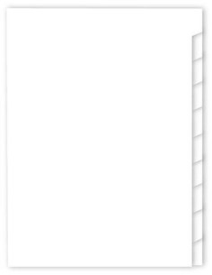 MARIOLA SEPARADORES 10 POSICIONES A4 SIN TALADRO CARTULINA 180GR PACK 10 UD BLANCO