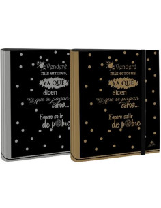 MARIOLA CARPETA 4 ANILLAS MIXTAS 40MM FOLIO CGOMA CARTÓN FORRADO PLASTIFICADO 6 FRASES SURTIDAS