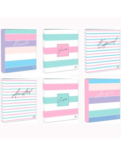 MARIOLA CARPETA 4 ANILLAS MIXTAS 40MM CARTÓN FORRADO PLASTIFICADO DISEÑOS SURTIDOS