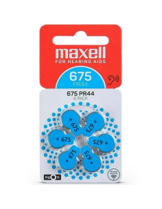 MAXELL BATERIAS DE AIRE DE ZINC 145V - PR44 675 PACK 6 UD