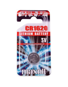 MAXELL PILAS PLANAS DE LITIO 3V - CR1620 BLISTER 1 UNIDAD
