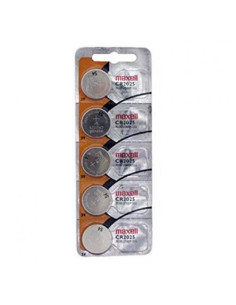MAXELL PILAS PLANAS DE LITIO 3V - CR2025 -PACK 5-