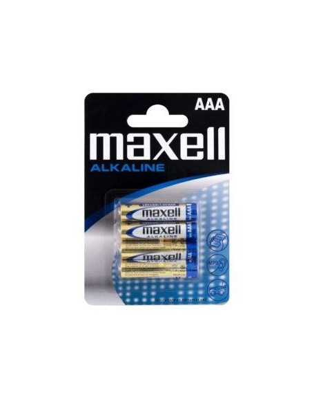 MAXELL PILAS ALCALINAS AAA - LR03- PACK 4 UDS