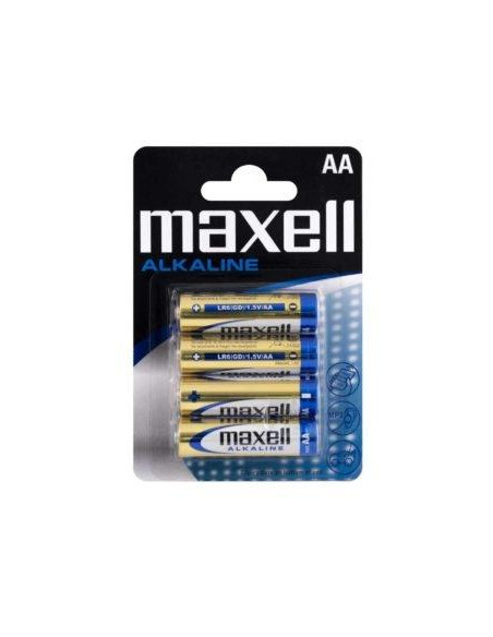 MAXELL PILAS ALCALINAS AA - LR06- PACK 4 UDS