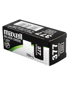 MAXELL MICRO PILAS PLANAS ÓXIDO DE PLATA 155V - SR626SW 377 CAJA 10U