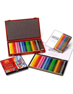 MICHEL SET DE LÁPICES POLYCOLOR CSURTIDOS CAJA METÁLICA 24 UD