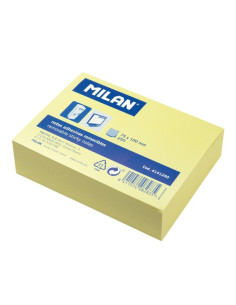 MILAN BLOC NOTAS ADHESIVAS REMOVIBLES 250H 75X100 AMARILLO CLARO