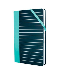 MILAN LIBRETA PAPERBOOK MEDIANA 208 PAG CIERRE CON GOMA 21X146X16 CM STRIPE