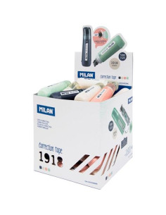 MILAN CINTA CORRECTORA CILÍNDRICA 5MMX6M SERIE 1918 CUBO EXPOSITOR 40 UD CSURTIDOS