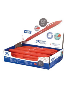 MILAN BOLIGRAFO P1 TOUCH ROJO CAJA EXPOSITORA 25U