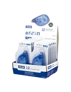MILAN CINTA CORRECTORA BLISTER 5MMX8M CAJA EXPOSITORA 12 UD BLÍSTER