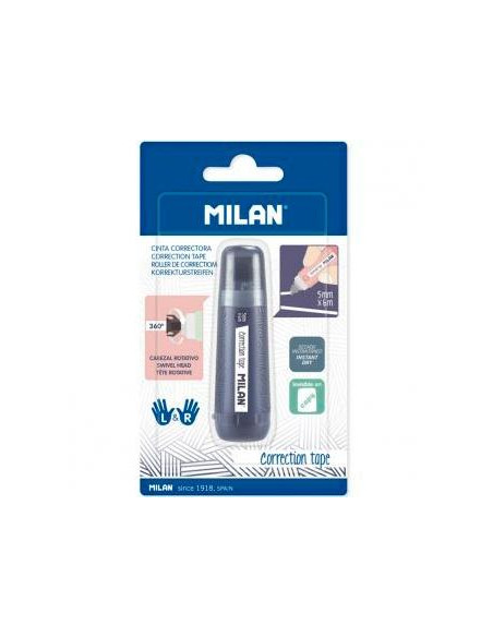 MILAN CINTA CORRECTORA CILÍNDRICA 5MMX6M SERIE 1918 BLÍSTER CSURTIDOS