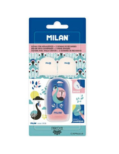 MILAN AFILABORRA CAPSULE PEACOCK  2 GOMAS DE RECAMBIO EN BLÍSTER CSURTIDOS
