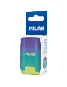 MILAN AFILABORRA COMPACT SUNSET SACAPUNTAS DOBLE BLISTER LILAAMARILLO