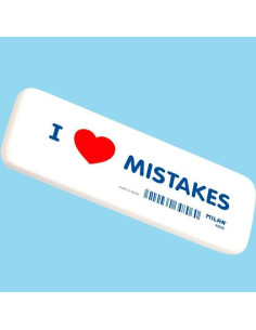 MILAN GOMA 4806 MISTAKES BISELADA MIGA DE PAN FLEXIBLE BLANCO CAJA 6 GOMAS