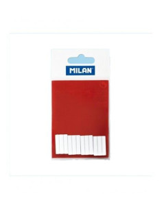 MILAN GOMAS DE RECAMBIO ABRASIVAS PARA BORRADOR ELECTRICO MOD 30767 BLANCO BLISTER DE 12 GOMAS
