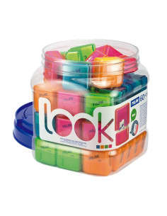 MILAN GOMA 430 MIGA DE PAN CON FUNDA 4 COLORES 34X32X19 CM -BOTE 60U-