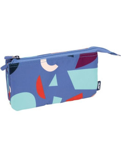 MILAN PORTATODO 5 COMPARTIMENTOS SERIE ESPECIAL FUN ANIMALS AZUL