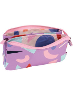 MILAN PORTATODO 5 COMPARTIMENTOS SERIE ESPECIAL FUN ANIMALS VIOLETA