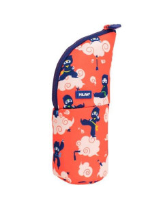 MILAN PORTATODO VERTICAL SERIE ESPECIAL NINJUTSU ROJO