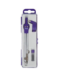 MILAN COMPÁS UNIVERSAL CON PATA ARTICULADA  ADAPTADOR  2 MINAS SERIE ACID AZUL