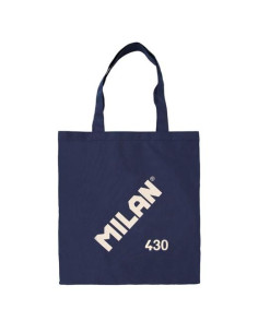 MILAN BOLSA DE MANO TOTE BAG SINCE 1918 AZUL MARINO