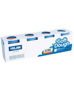 MILAN PASTA BLANDA SOFT DOUGH BOTE 116GR NARANJA CAJA 4 UD