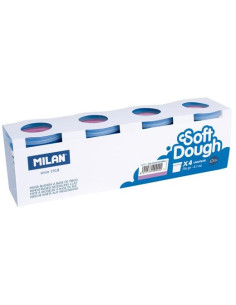 MILAN PASTA BLANDA SOFT DOUGH CAJA 4 BOTES 116GR LILA