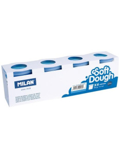 MILAN PASTA BLANDA SOFT DOUGH BOTE 116GR AZUL CAJA 4 UD