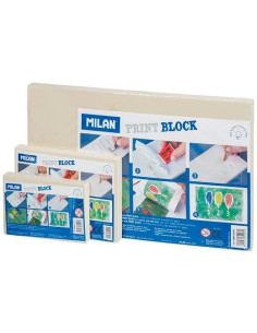 MILAN PLANCHA DE GRABADO PRINT BLOCK GRANDE 15X30X09 CM