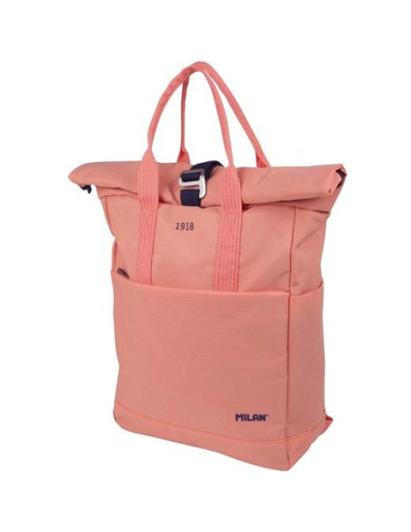 MILAN MOCHILA URBANA CCIERRE SUPERIOR ENRROLLABLE 10L SERIE 1918 ROSA