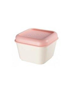 MILAN RECIPIENTE PARA ALIMENTOS CUADRADO 033L TAPA ROSA