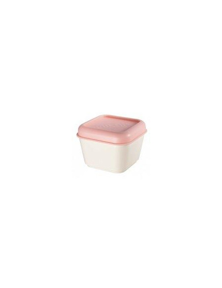 MILAN RECIPIENTE PARA ALIMENTOS CUADRADO 033L TAPA ROSA