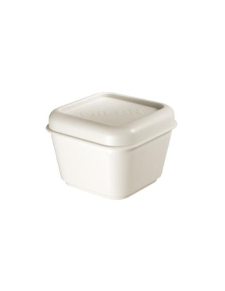 MILAN RECIPIENTE PARA ALIMENTOS CUADRADO 033L TAPA BLANCA