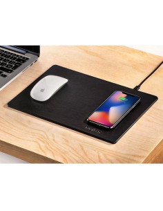 MINIBATT ALFOMBRILLA PARA RATÓN COLOR NEGRO CON CARGA INALÁMBRICA QI