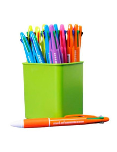MOLIN BOLÍGRAFO 4 COLORES EN 1 CSURTIDOS BOTE EXPOSITOR 25 UD