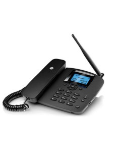 MOTOROLA TELEFONO FIJO FW200L CON SIM 2G GSM CON BATERIA AUXILIAR NEGRO