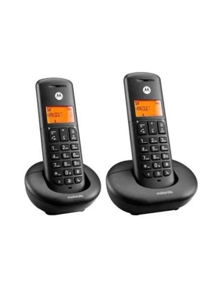 MOTOROLA TELEFONO INALAMBRICO E202 NEGRO DECT DUO DIGITAL KIT DOS UNIDADES