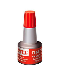 MTL TINTA DE SELLAR PARA RECARGA DE TAMPONES 30ML ROJO