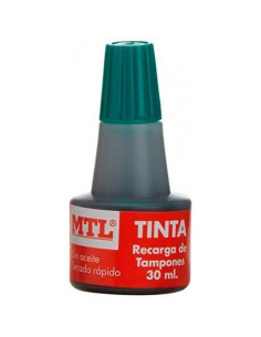 MTL TINTA DE SELLAR PARA RECARGA DE TAMPONES 30ML VERDE