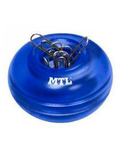 MTL PORTACLIPS IMANTADO REDONDO AZUL TRASNLÚCIDO